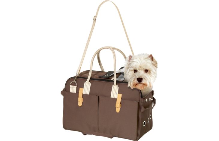 Flamingo Tragetasche Boston Dunkelbraun