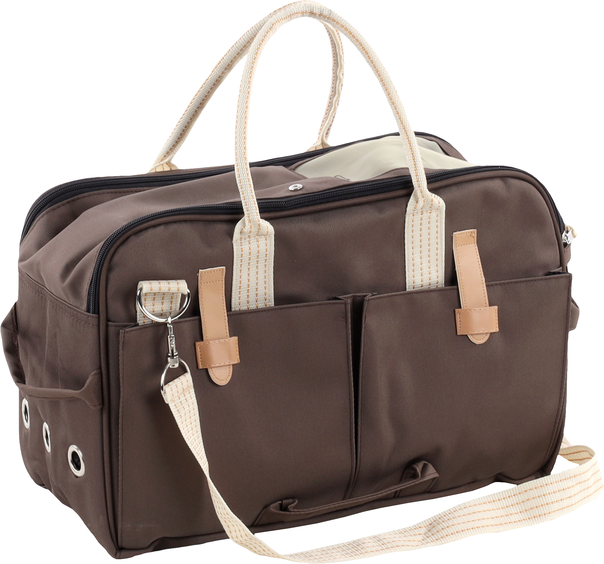 Flamingo Tragetasche Boston Dunkelbraun