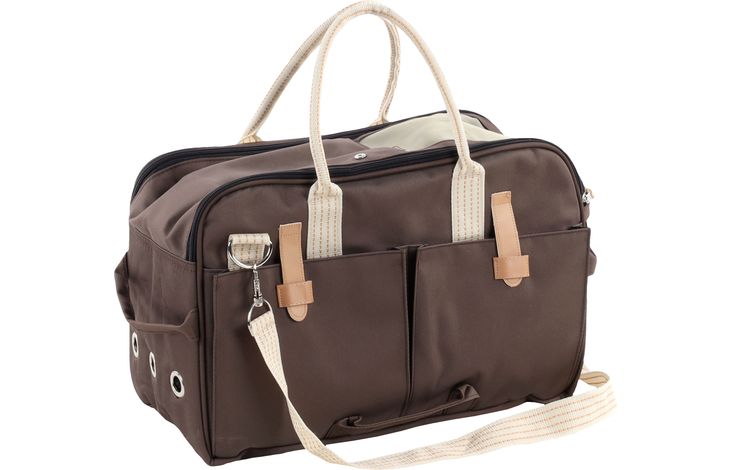 Flamingo Tragetasche Boston Dunkelbraun