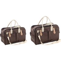 Flamingo Tragetasche Boston Dunkelbraun