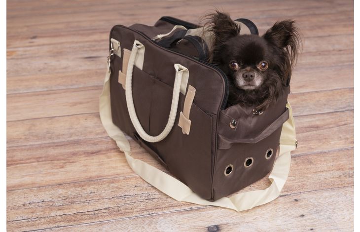 Flamingo Tragetasche Boston Dunkelbraun