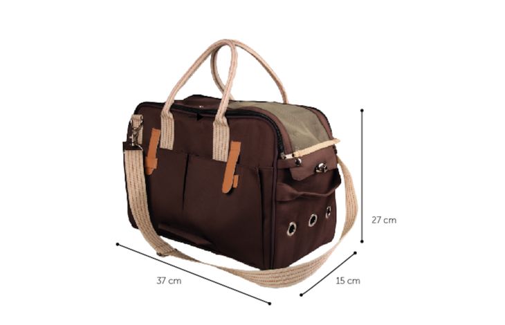 Flamingo Tragetasche Boston Dunkelbraun