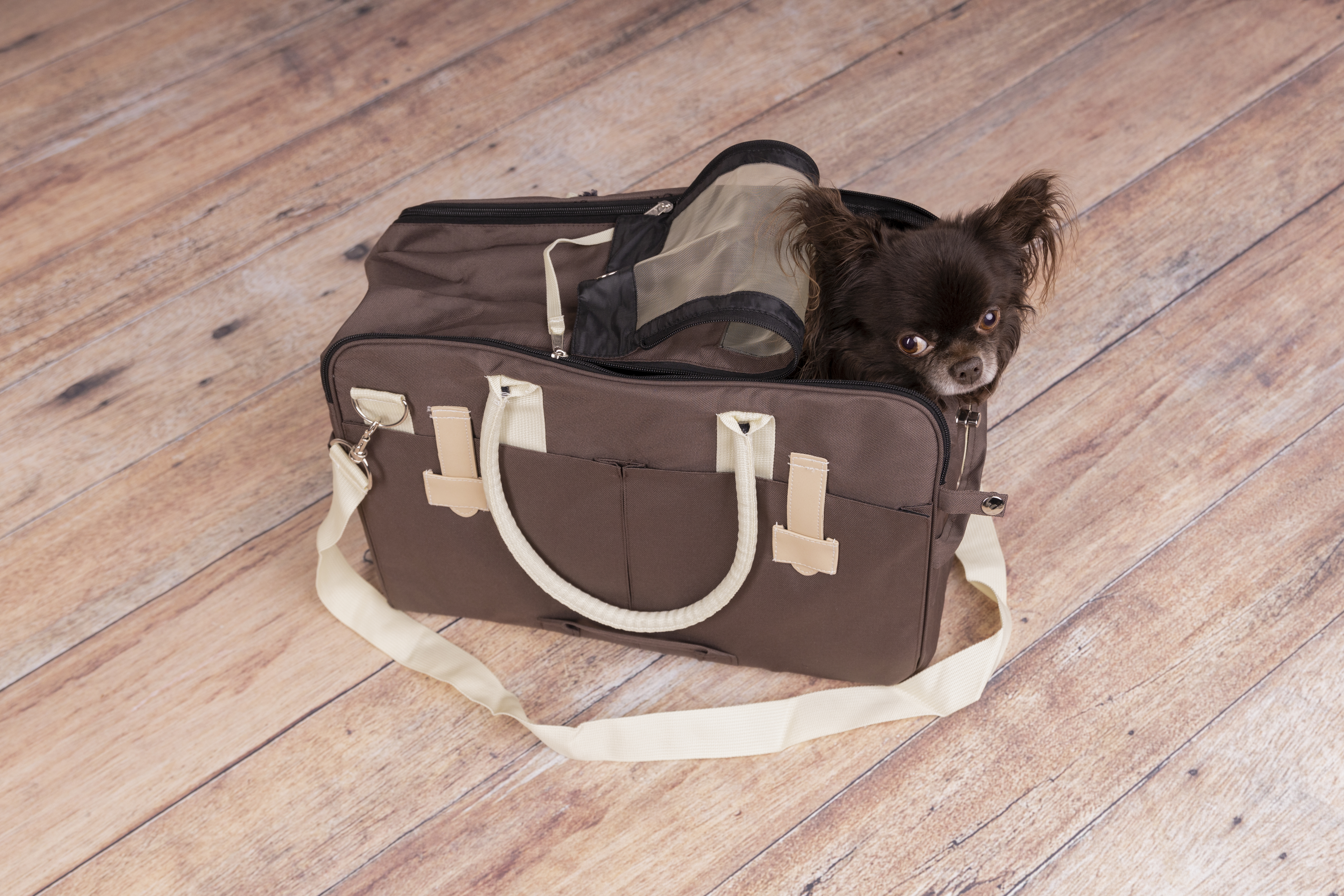 Carrying bag Boston Dark brown | 31416 | Flamingo Pet Products