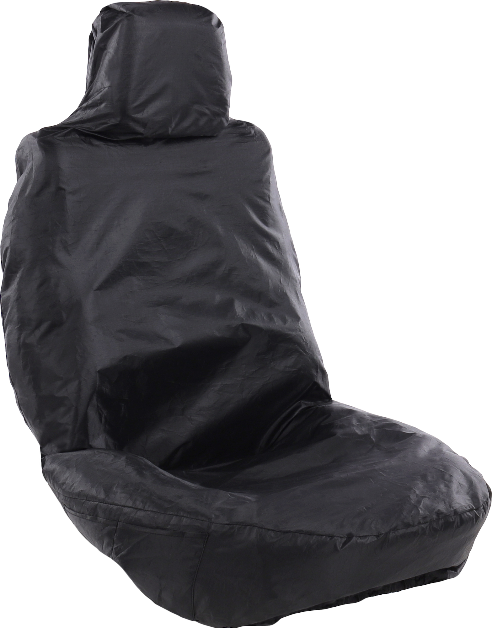 Flamingo Car seat cover Oslo with headrest attachment and elastic band Single seat Black