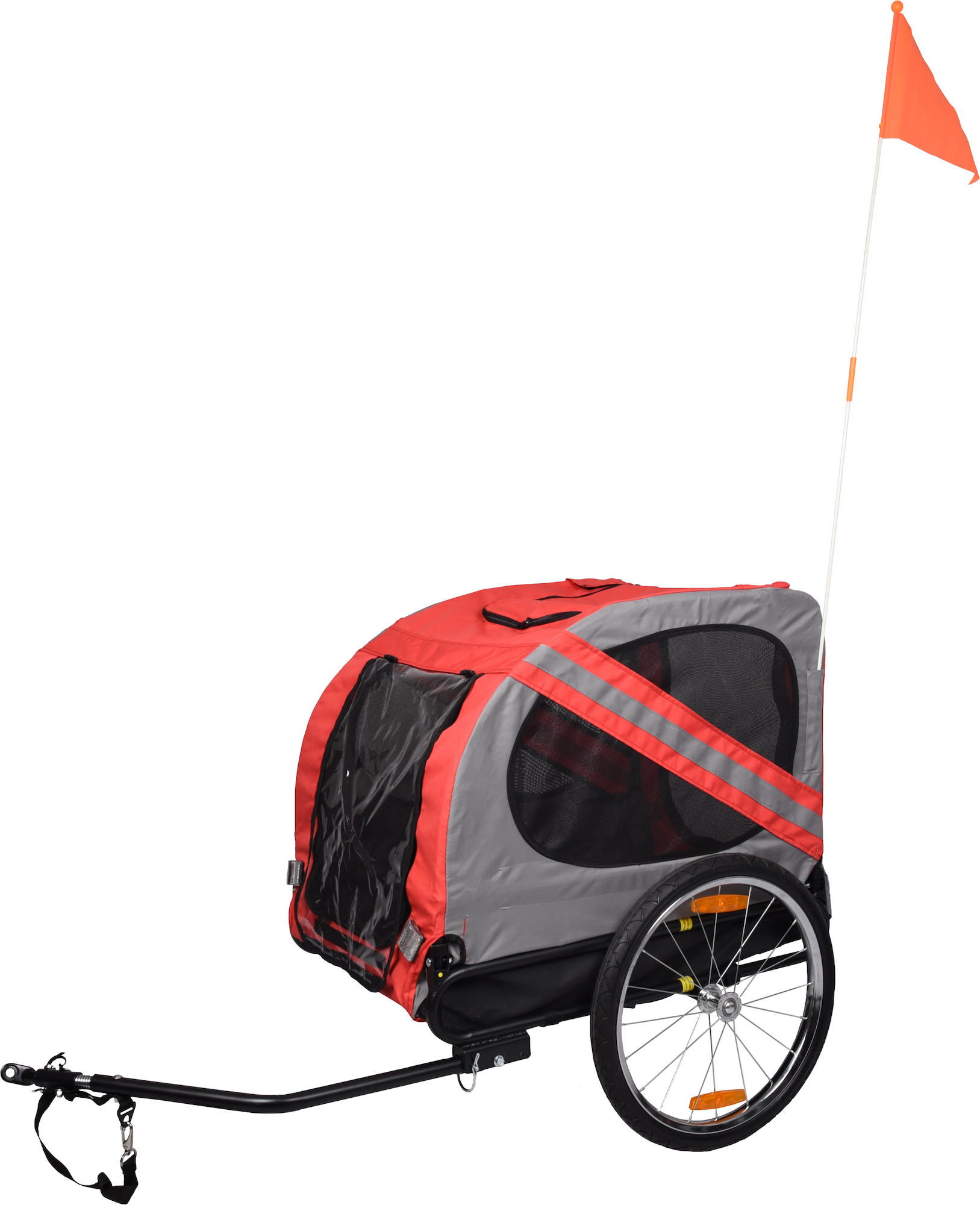 Flamingo Bicycle trailer Juliette Red & Grey