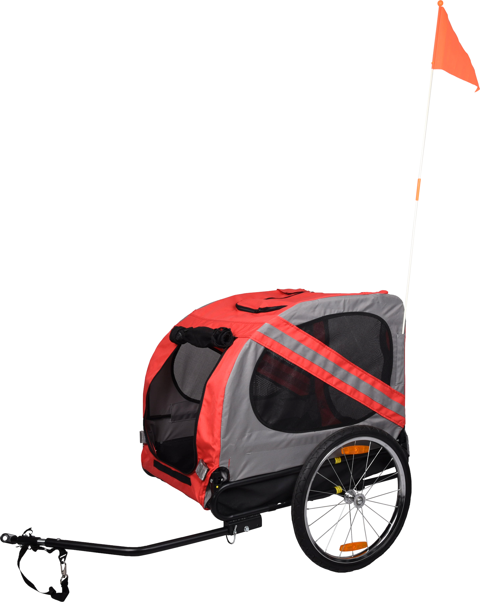 Flamingo Bicycle trailer Juliette Red & Grey