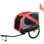 Bicycle trailer Juliette Red & Grey