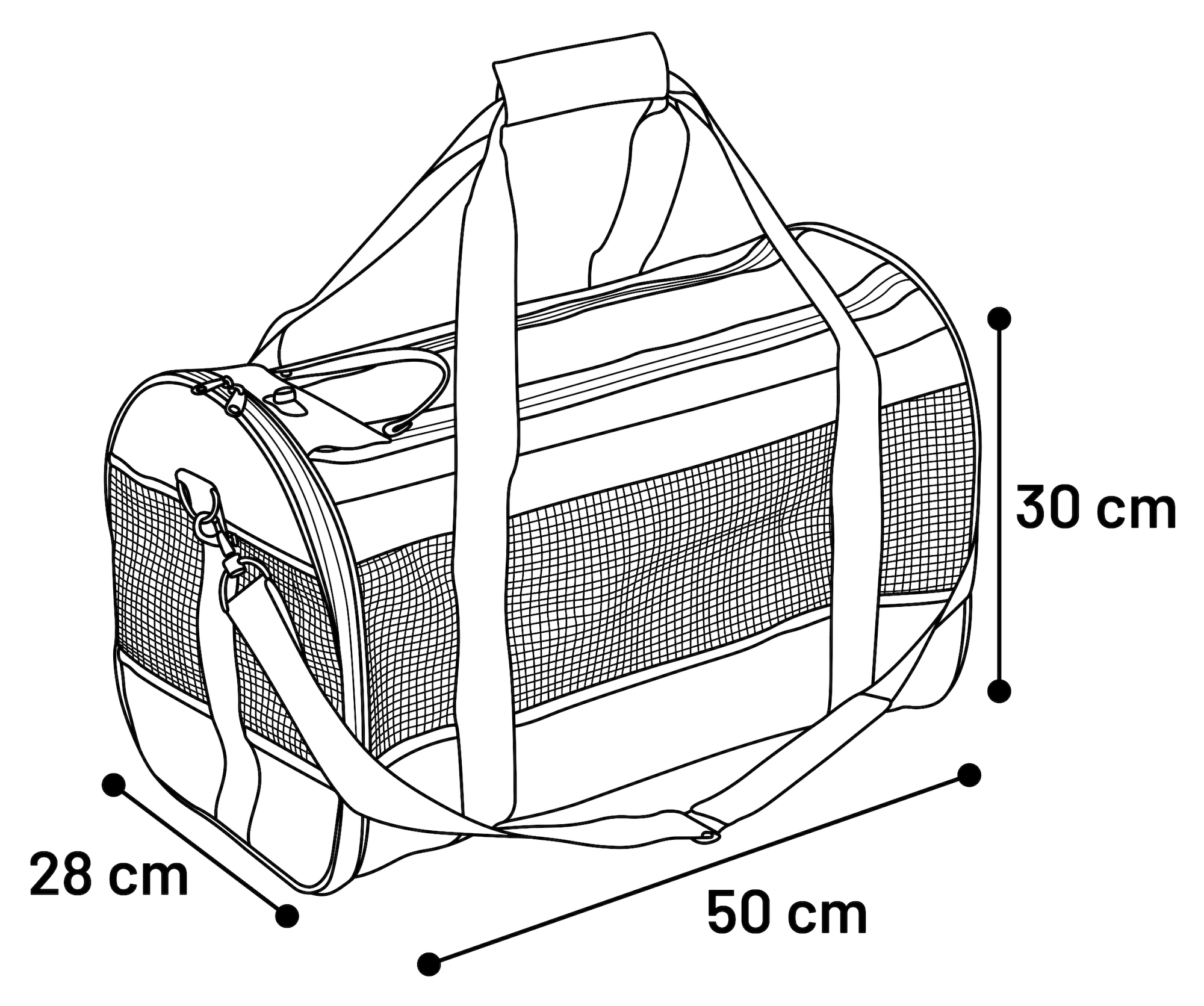 Flamingo Bolso de transporte Divina Azul