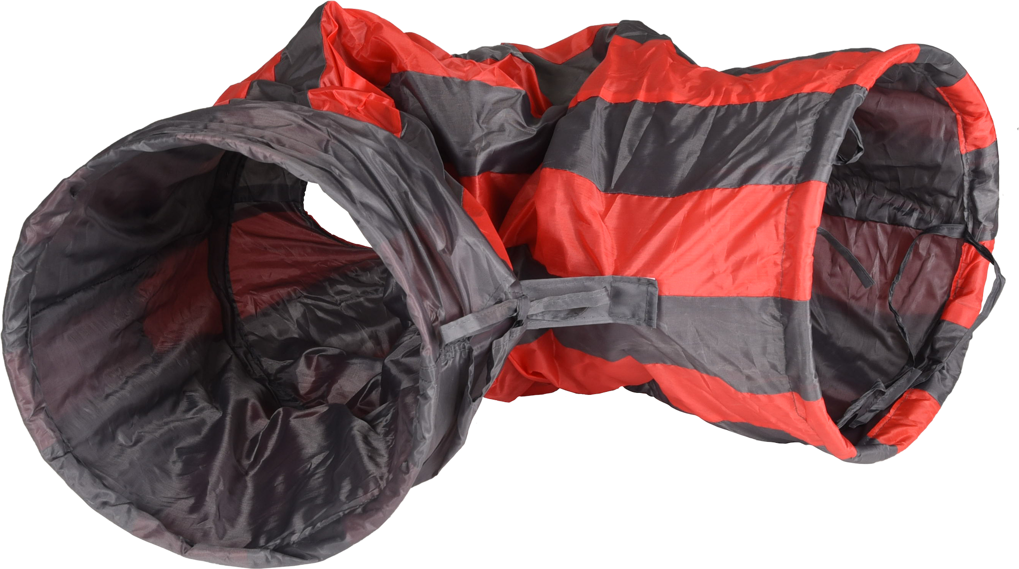 Flamingo Toy Feline Tunnel with ball Grey & Red