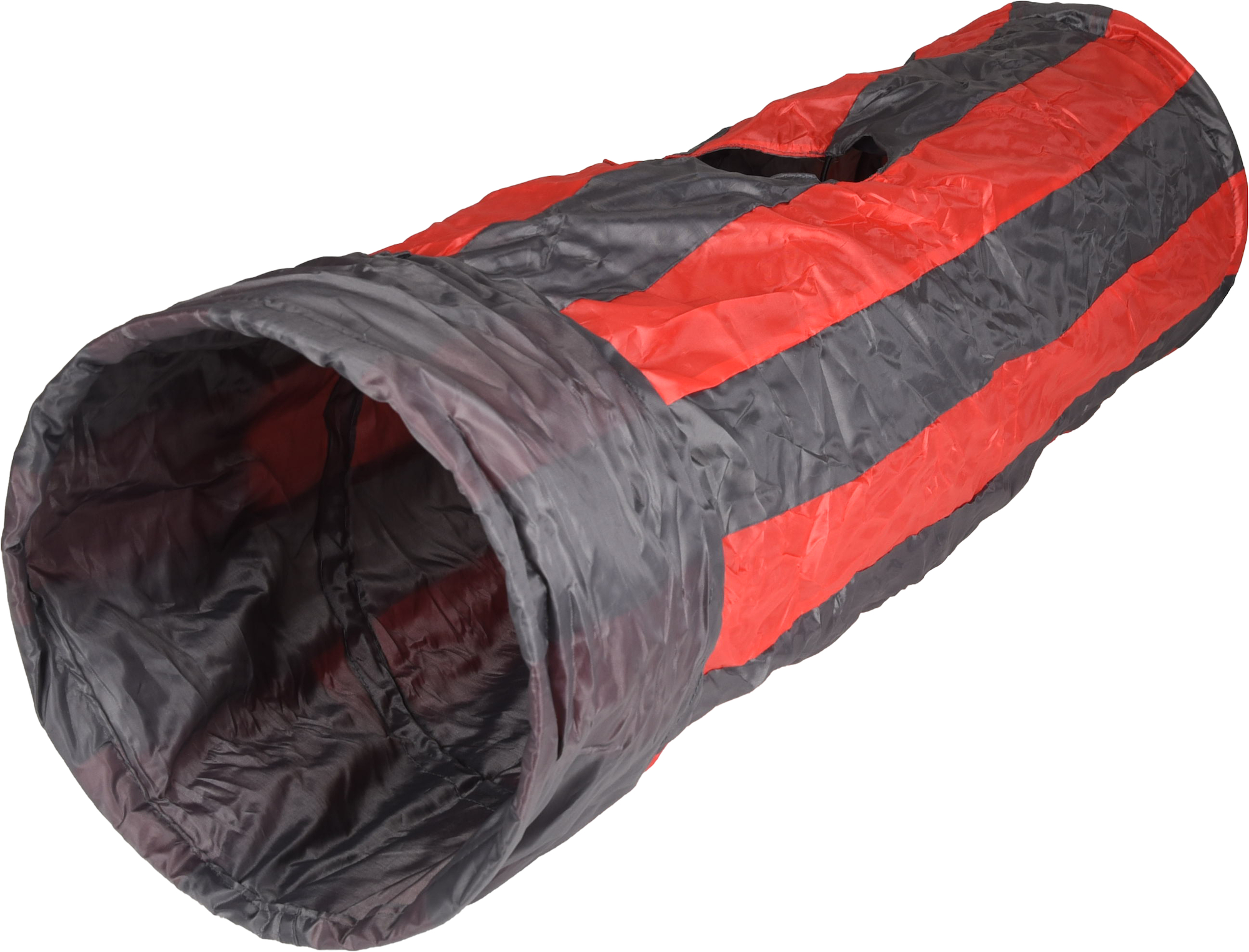 Flamingo Toy Feline Tunnel with ball Grey & Red