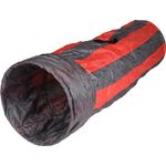 Toy Feline Tunnel With ball Grey Red
