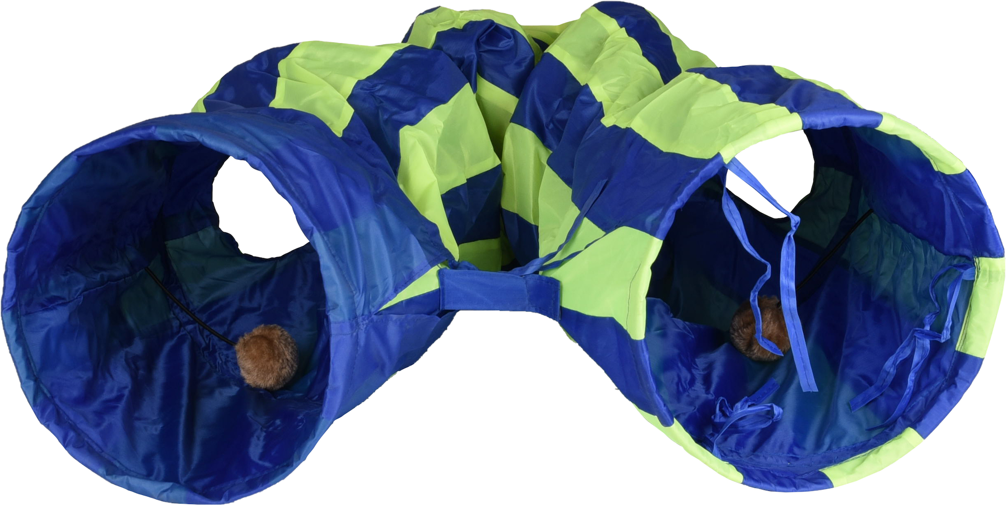 Flamingo Giocattolo Feline Tunnel con pallina Azzurro & Verde