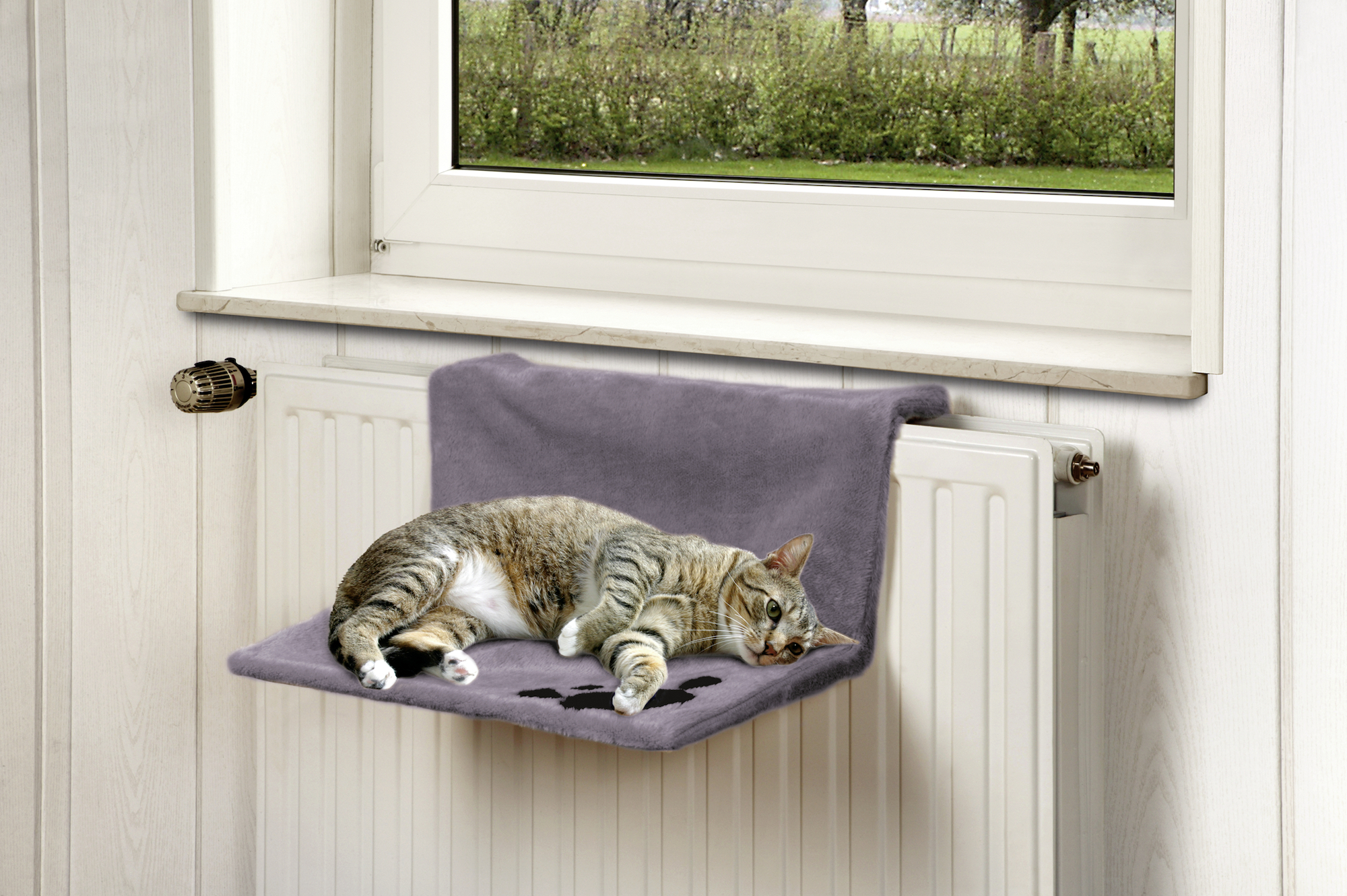 Flamingo Hammock Kitty Siesta Rectangle Grey