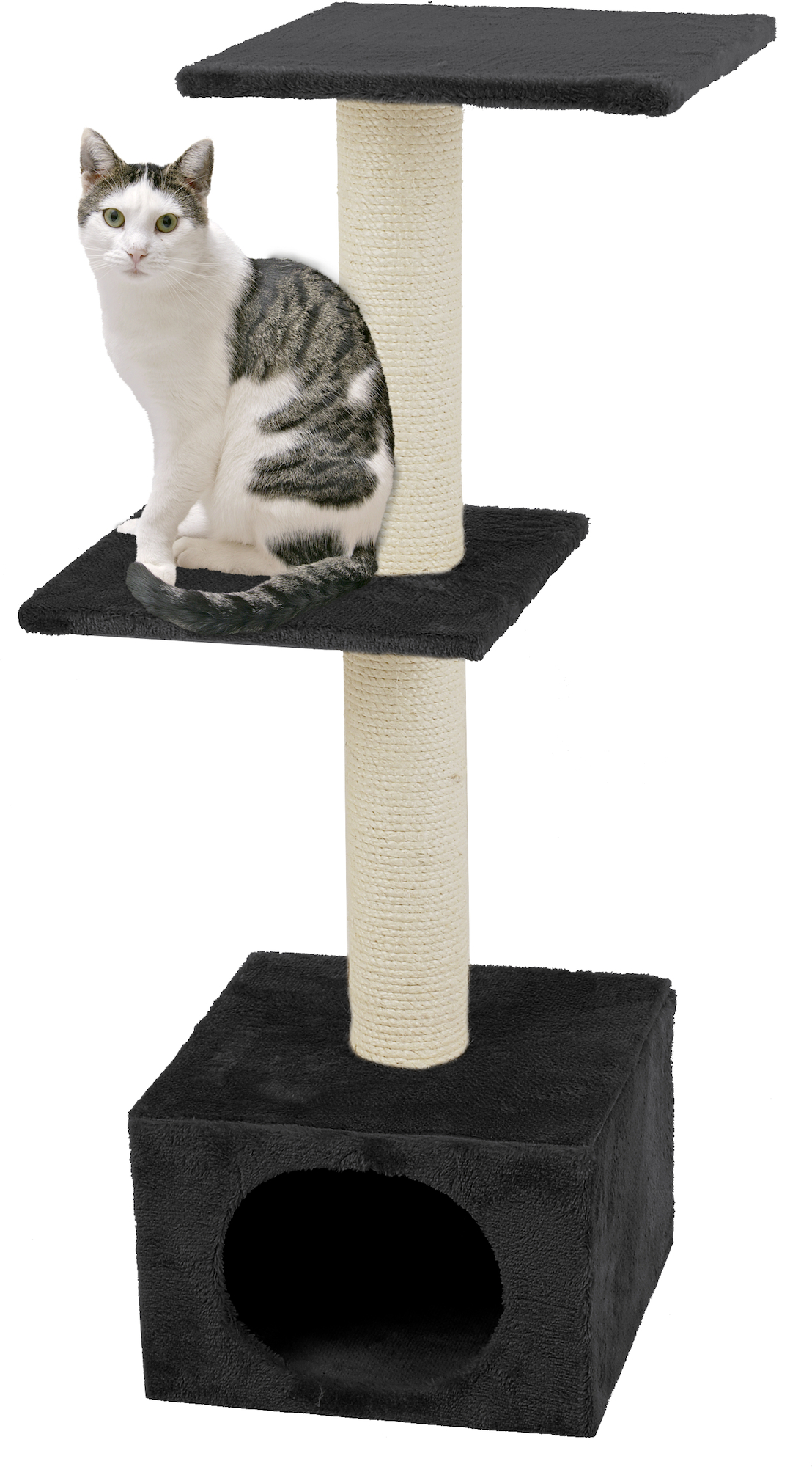 Flamingo Scratching tree  Charbonel Black & Cream