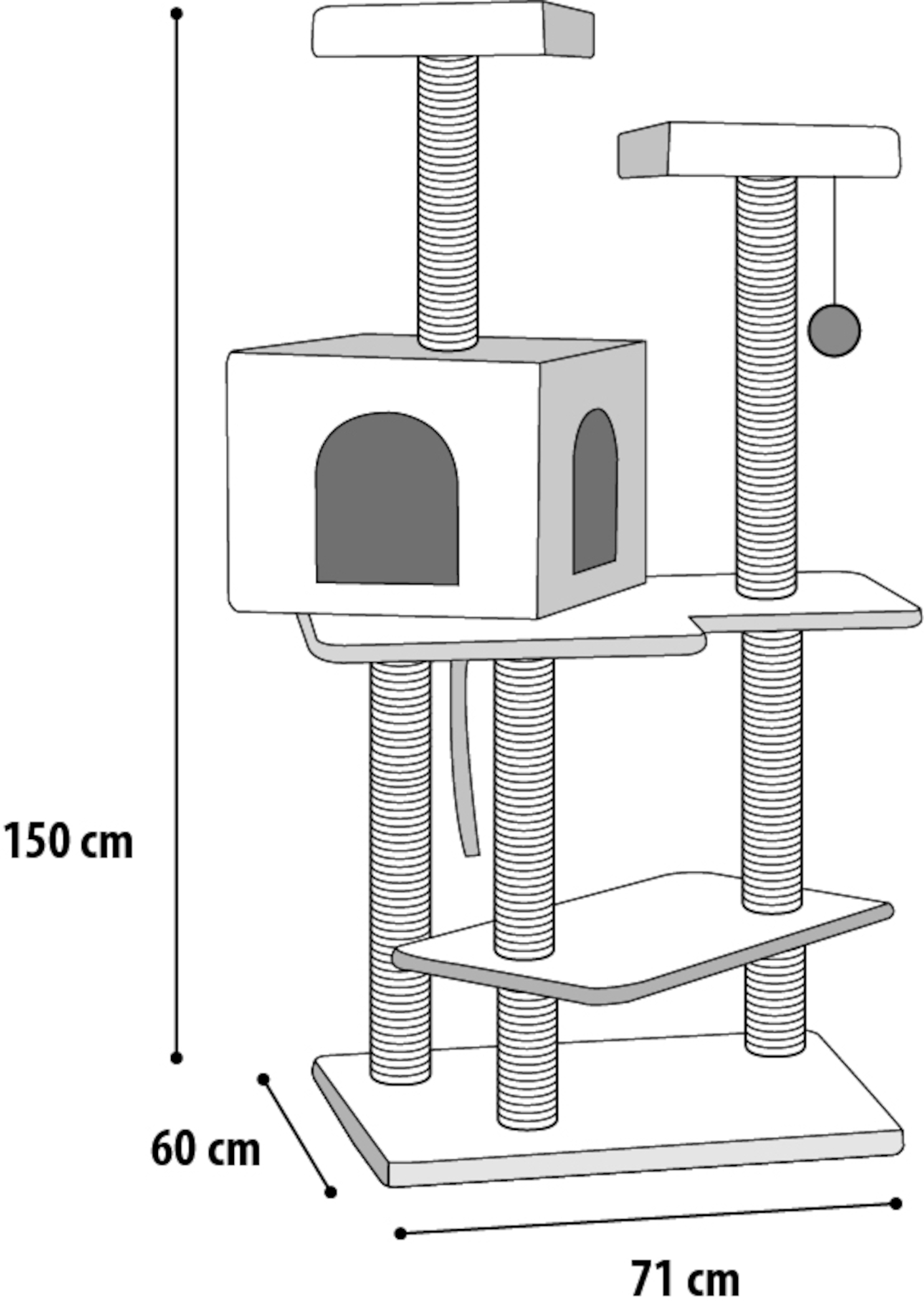 Flamingo Tiragraffi Makalu Grigio & Crema