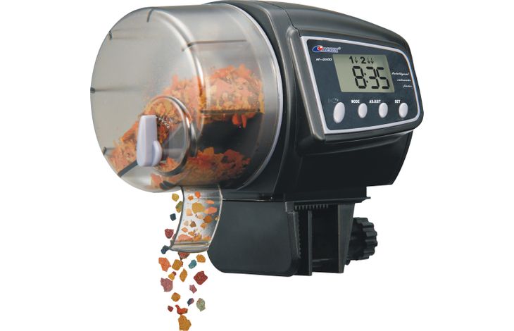 Flamingo Voerautomaat Zwart