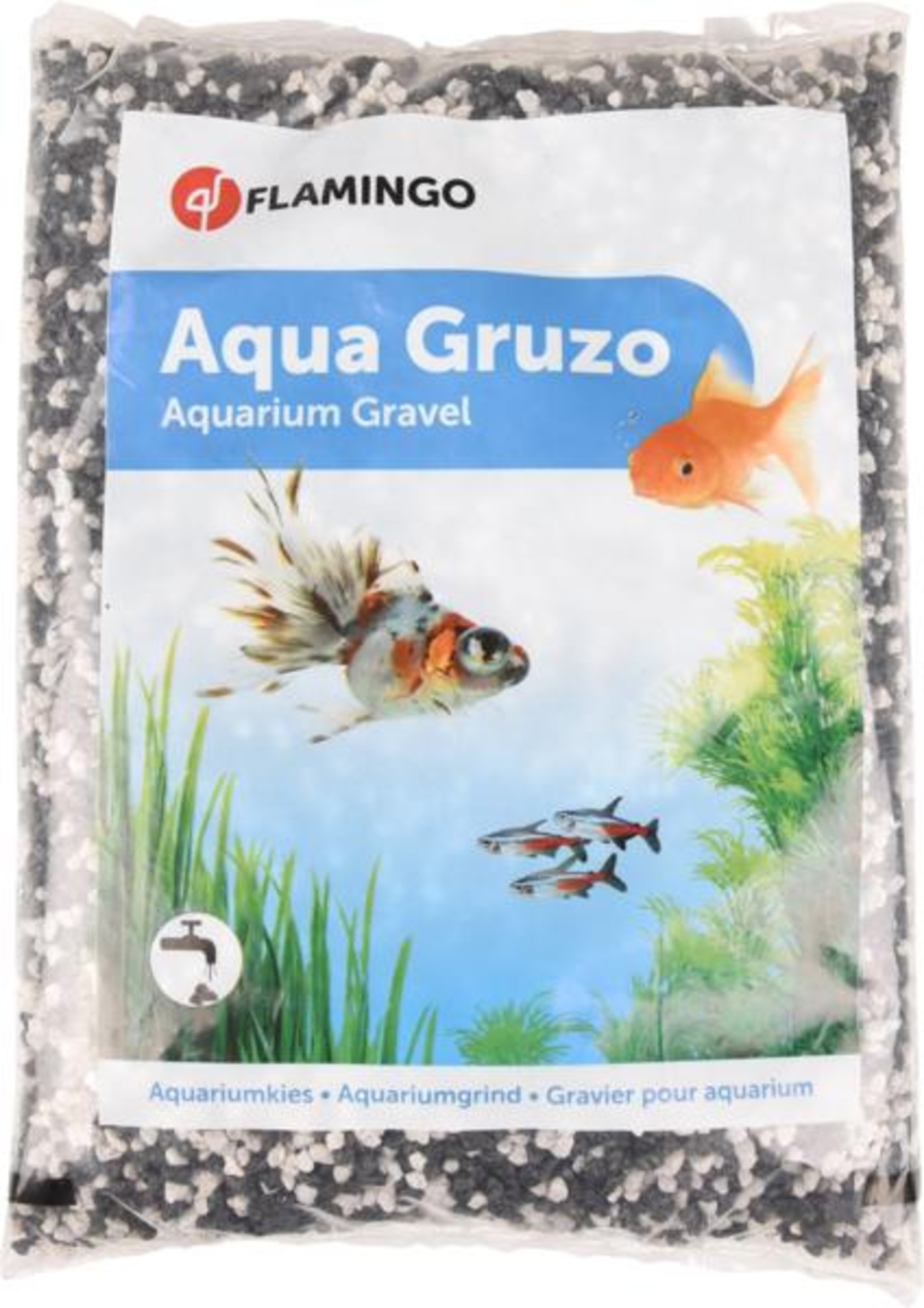 Flamingo Gravier Gruzo Fin Noir Blanc