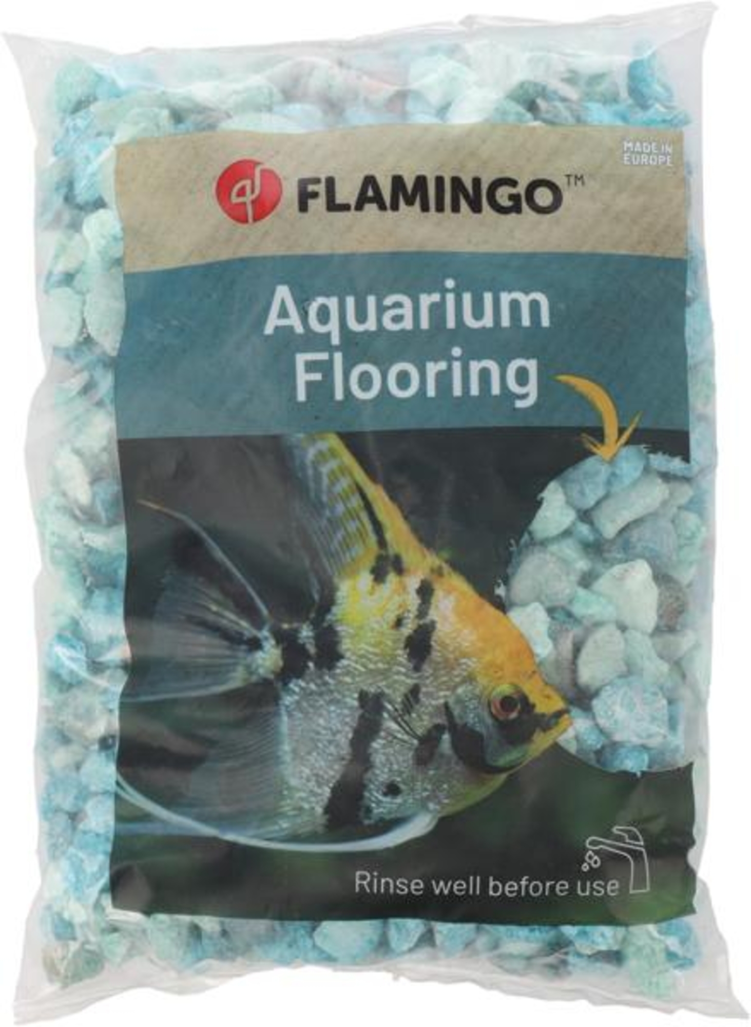 Flamingo Decorative stone Steno Grey Turquoise Blue