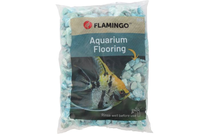 Flamingo Siersteen Steno Grijs Turkoois Blauw