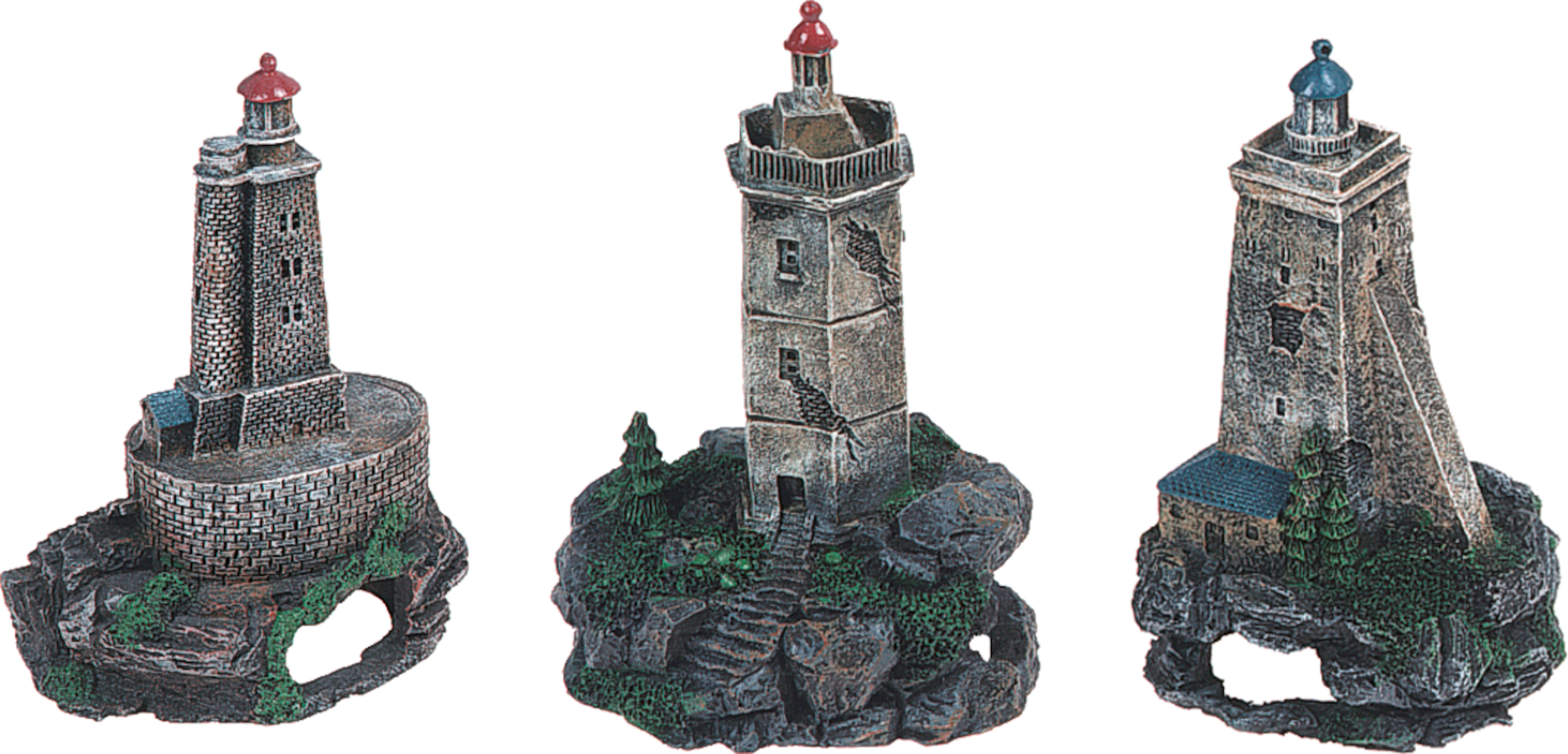 Lighthouse aquarium clearance decoration