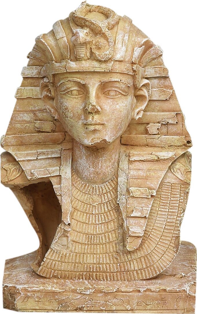 Flamingo Decoration Toetanchamon Brown Statue