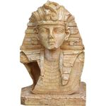 Decoration Toetanchamon Brown Statue