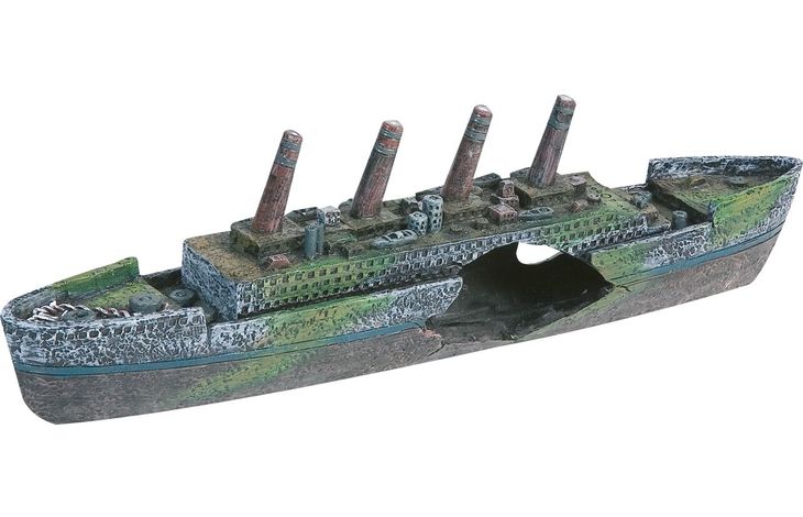 Flamingo Decoration Brown Shipwreck