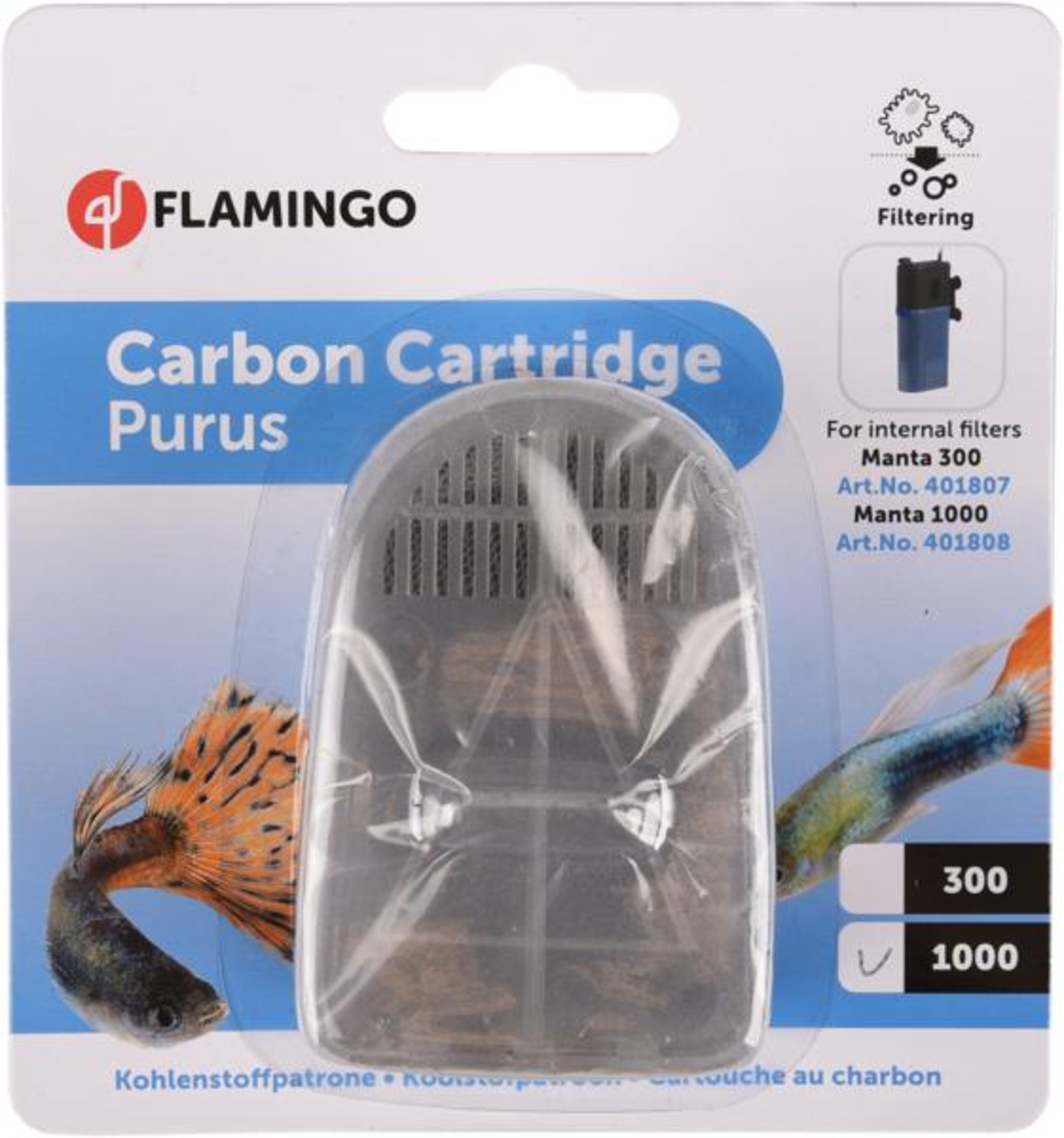 Flamingo Carbon cartridge Purus Transparent