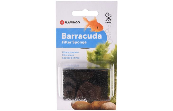 Flamingo Filterspons Barracuda Zwart