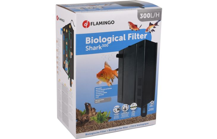 Flamingo Biologische filter Shark Zwart