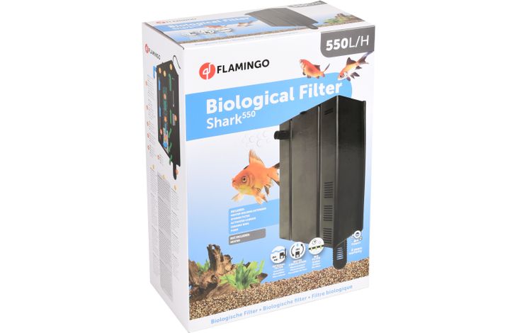 Flamingo Biologische filter Shark Zwart