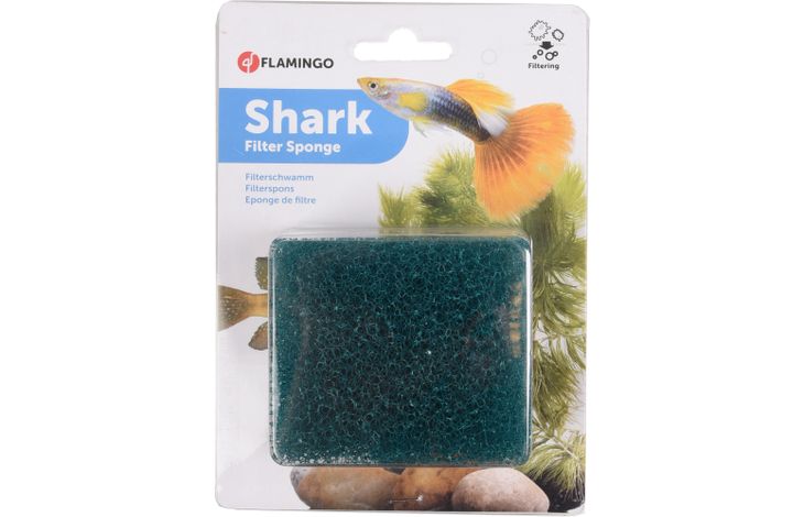 Flamingo Filterspons Shark Groen