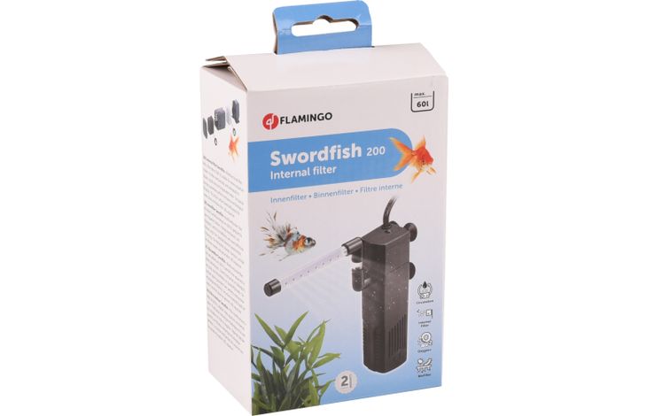 Flamingo Binnenfilter Swordfish Zwart