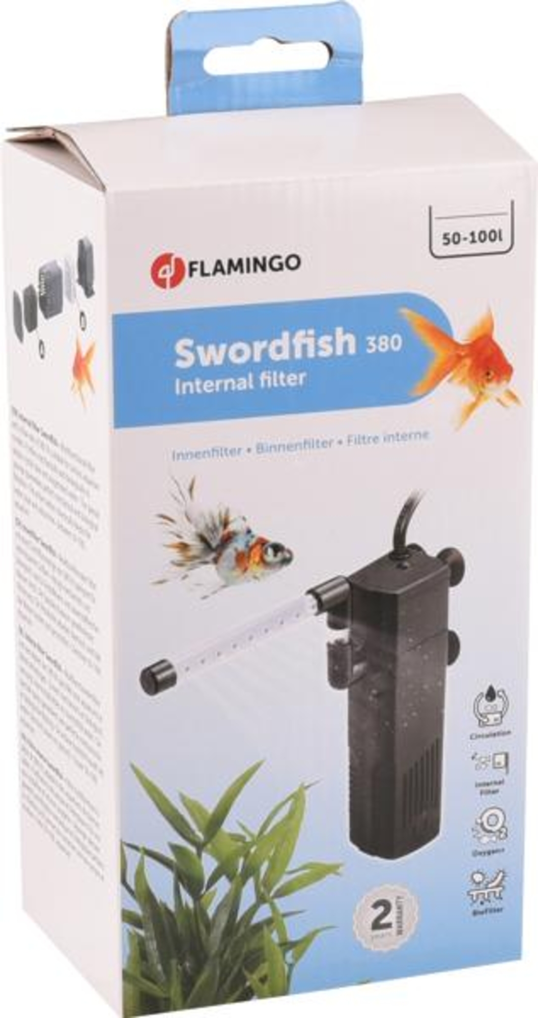 Flamingo Internal filter Swordfish Black