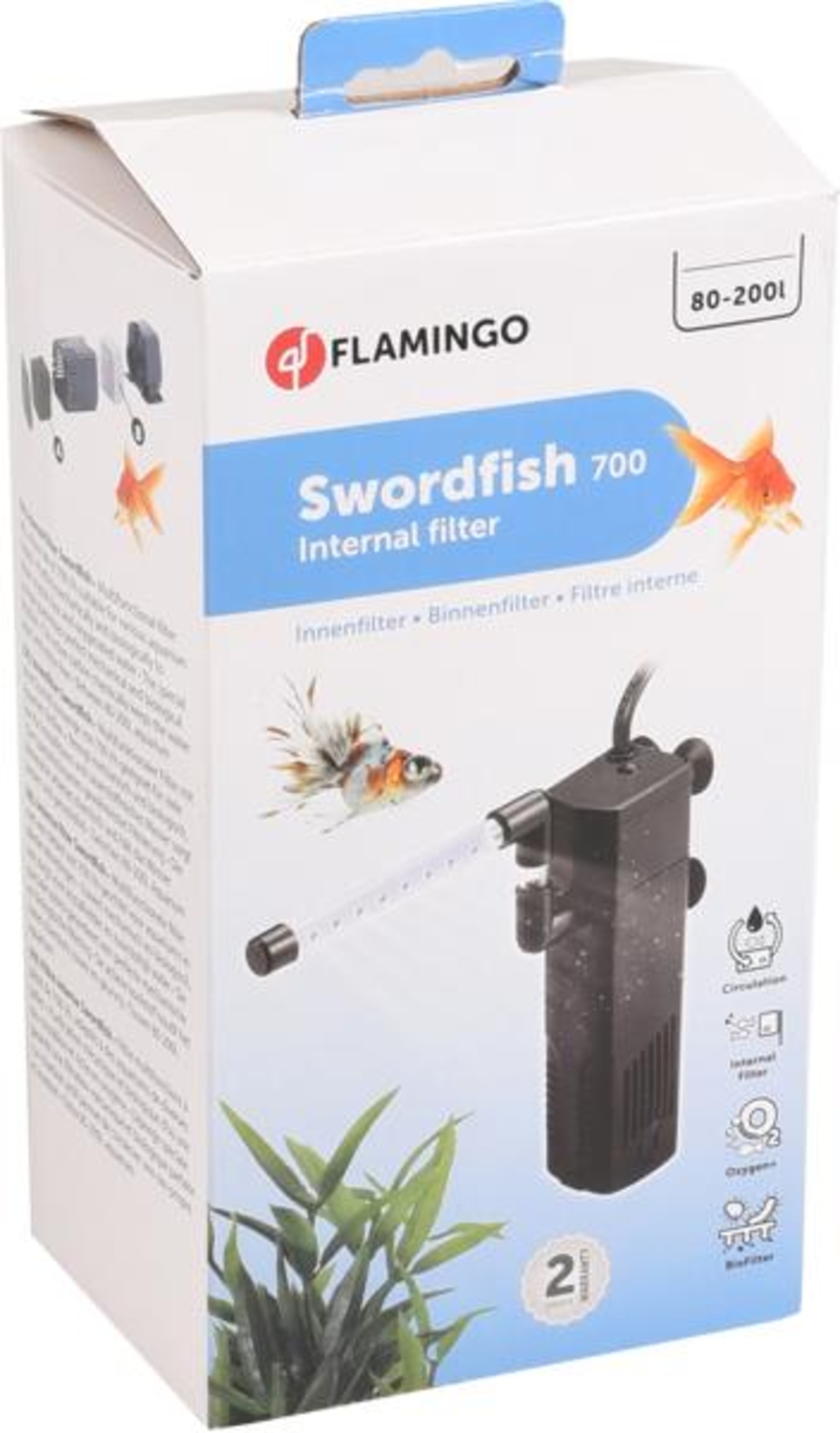 Flamingo Internal filter Swordfish Black