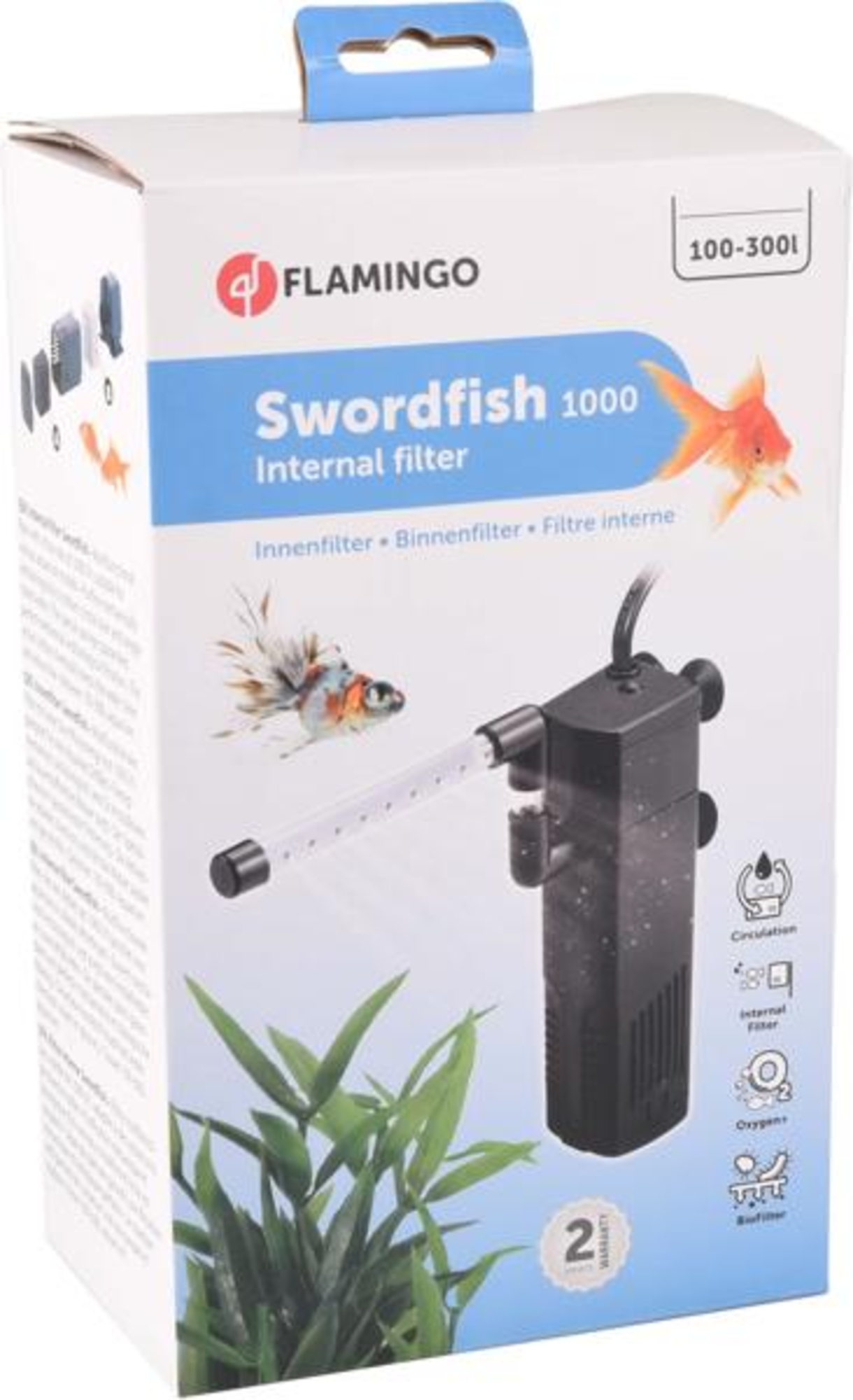 Flamingo Internal filter Swordfish Black