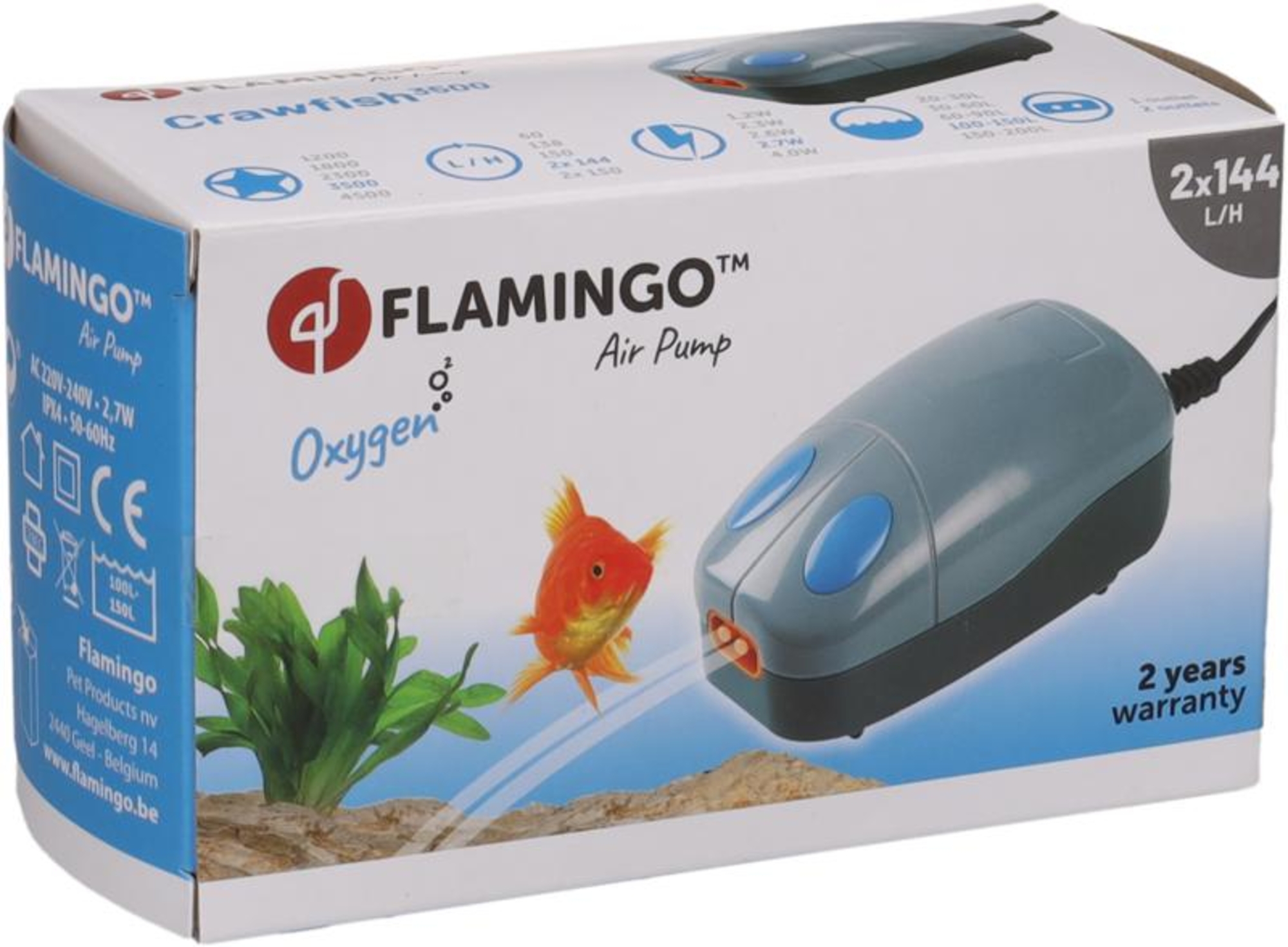 Flamingo Air pump Crawfish Grey