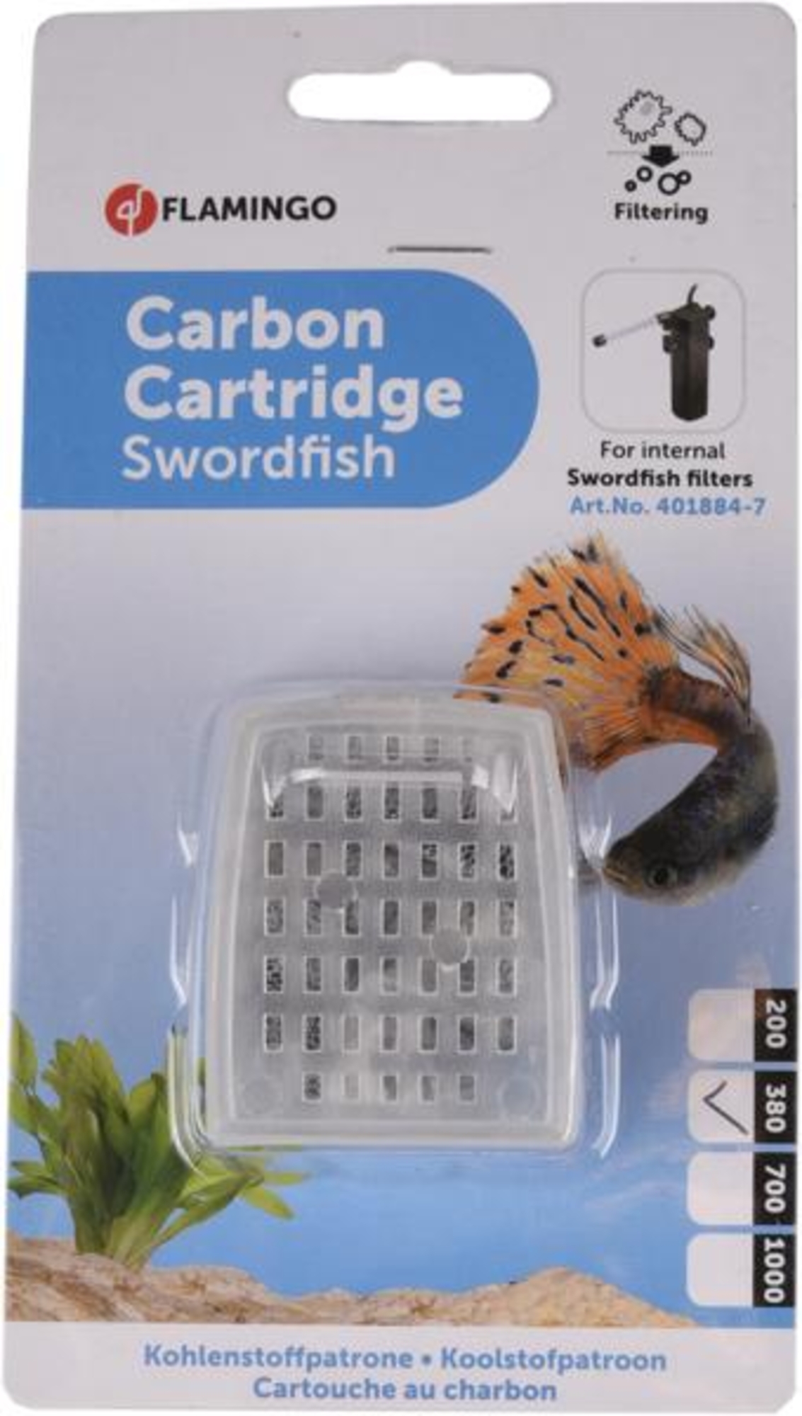 Flamingo Kohlenstoffpatrone Swordfish Transparent