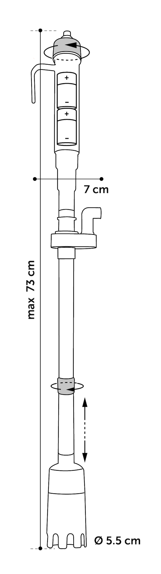 Flamingo Aquarium vacuum cleaner Dolfy Grey Red Black