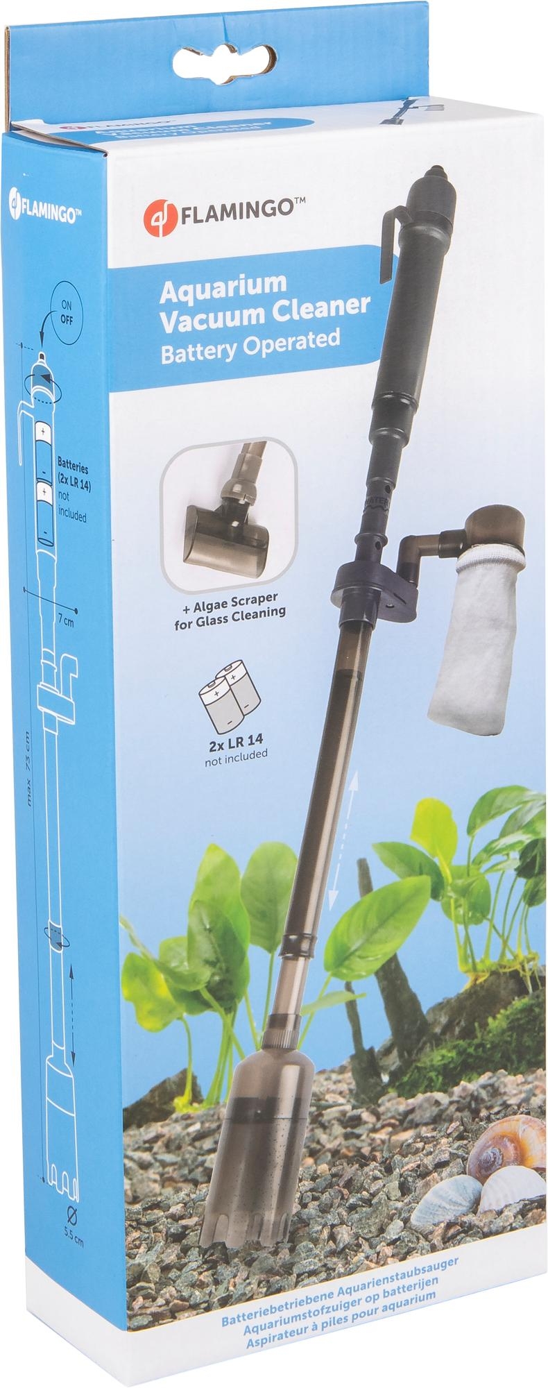 Flamingo Aquarium vacuum cleaner Dolfy Grey Red Black