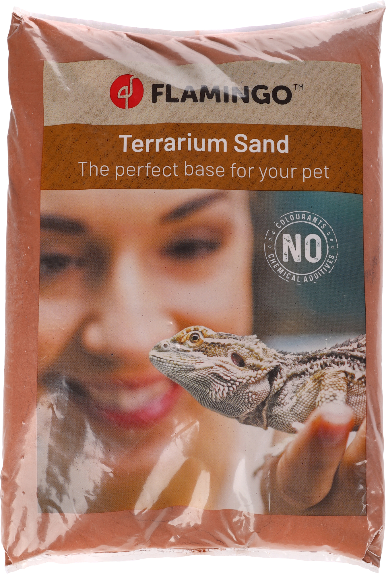 Flamingo Sable pour terrarium Sahara Brun rouge