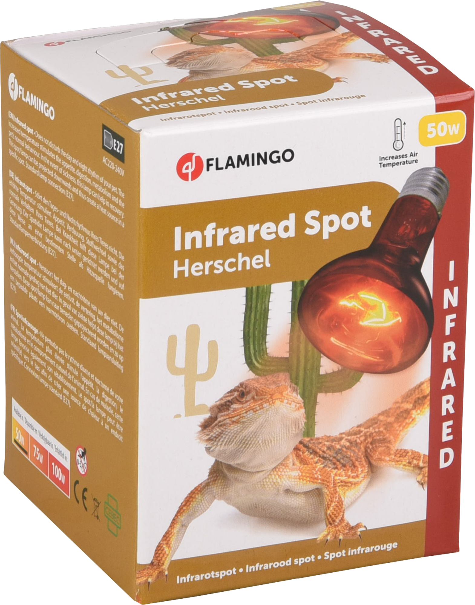 Flamingo Infraroodspot Herschel Rood