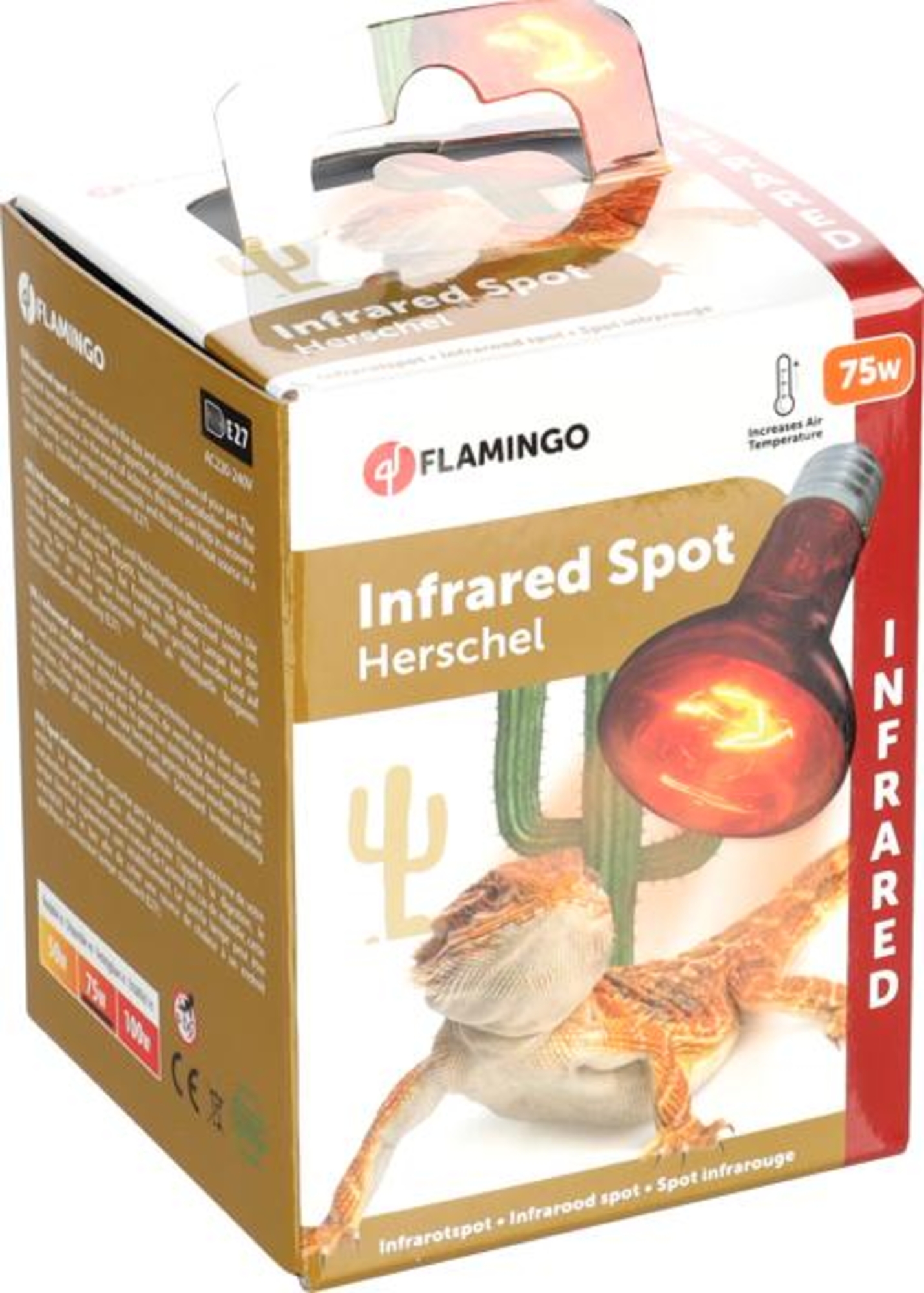 Flamingo Infraroodspot Herschel Rood