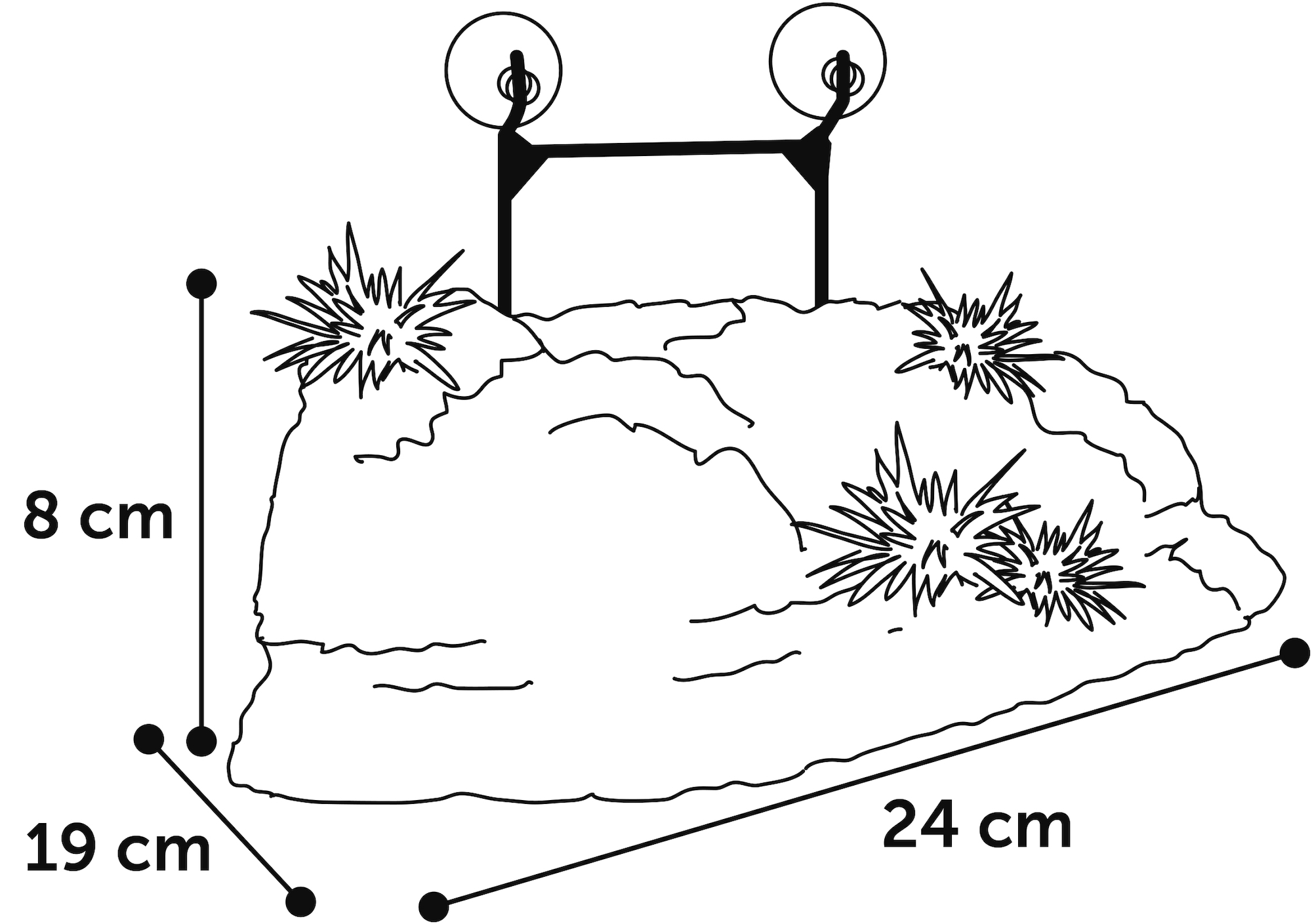 Flamingo Decoration Como Brown Island Plant