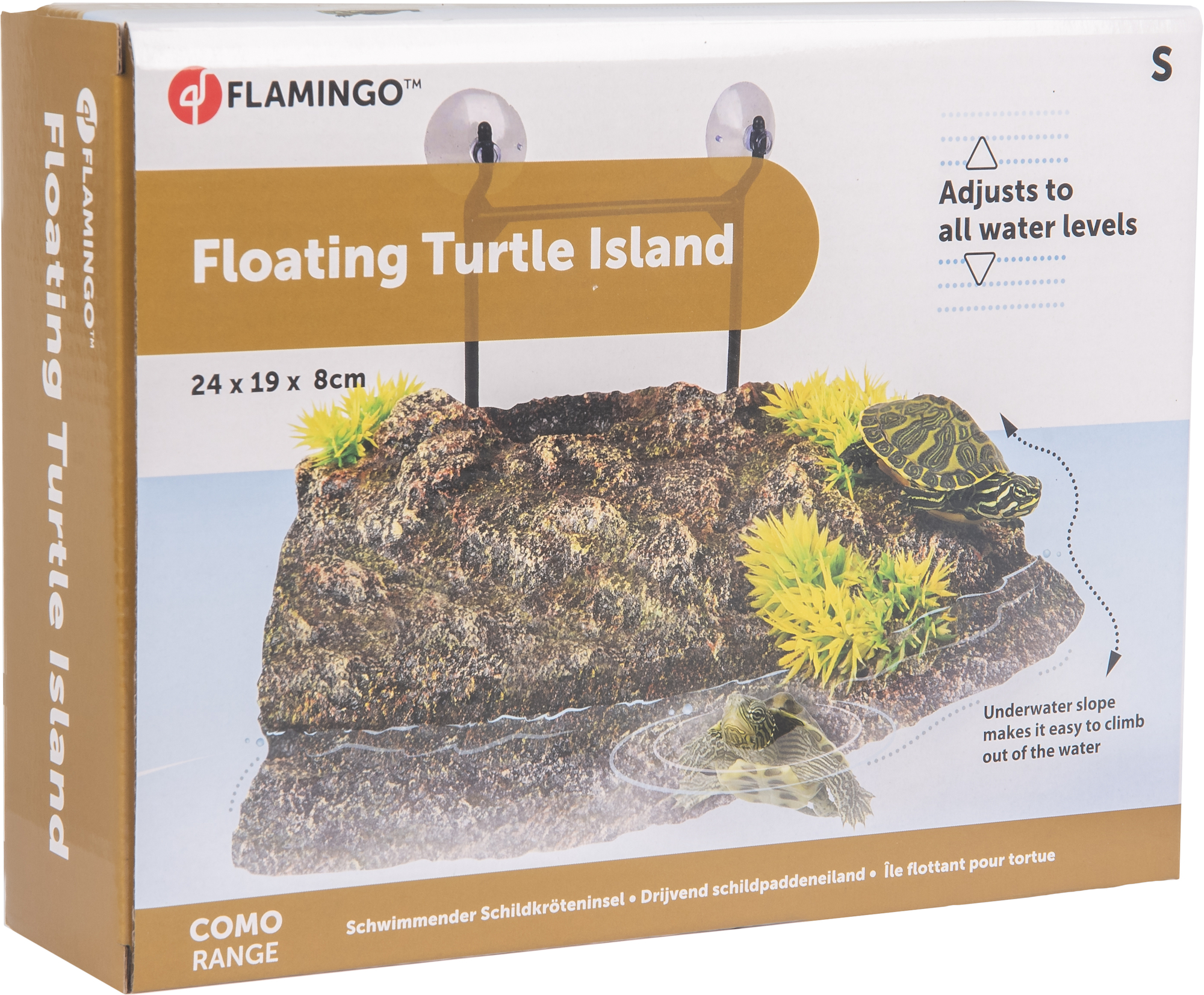 Flamingo Decoration Como Brown Island Plant