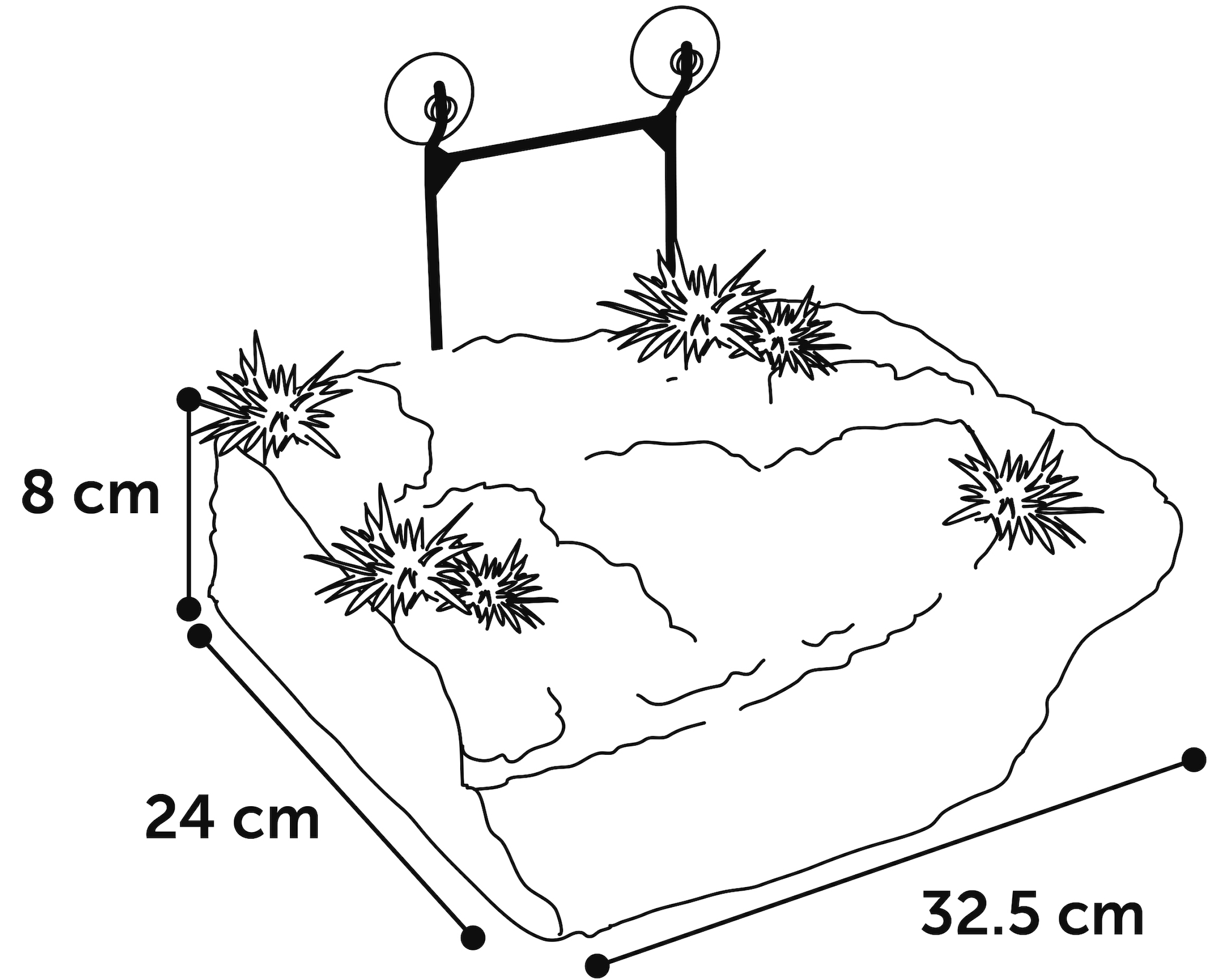 Flamingo Decoration Como Brown Island Plant