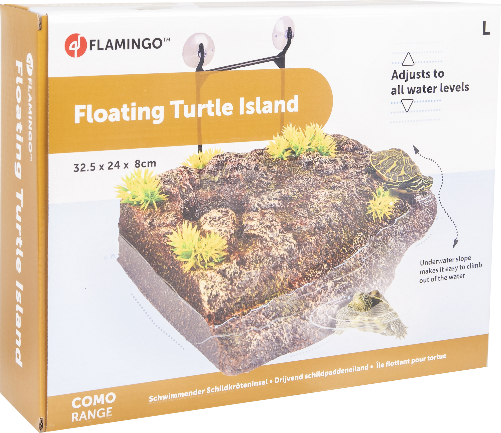 Flamingo Decoration Como Brown Island Plant