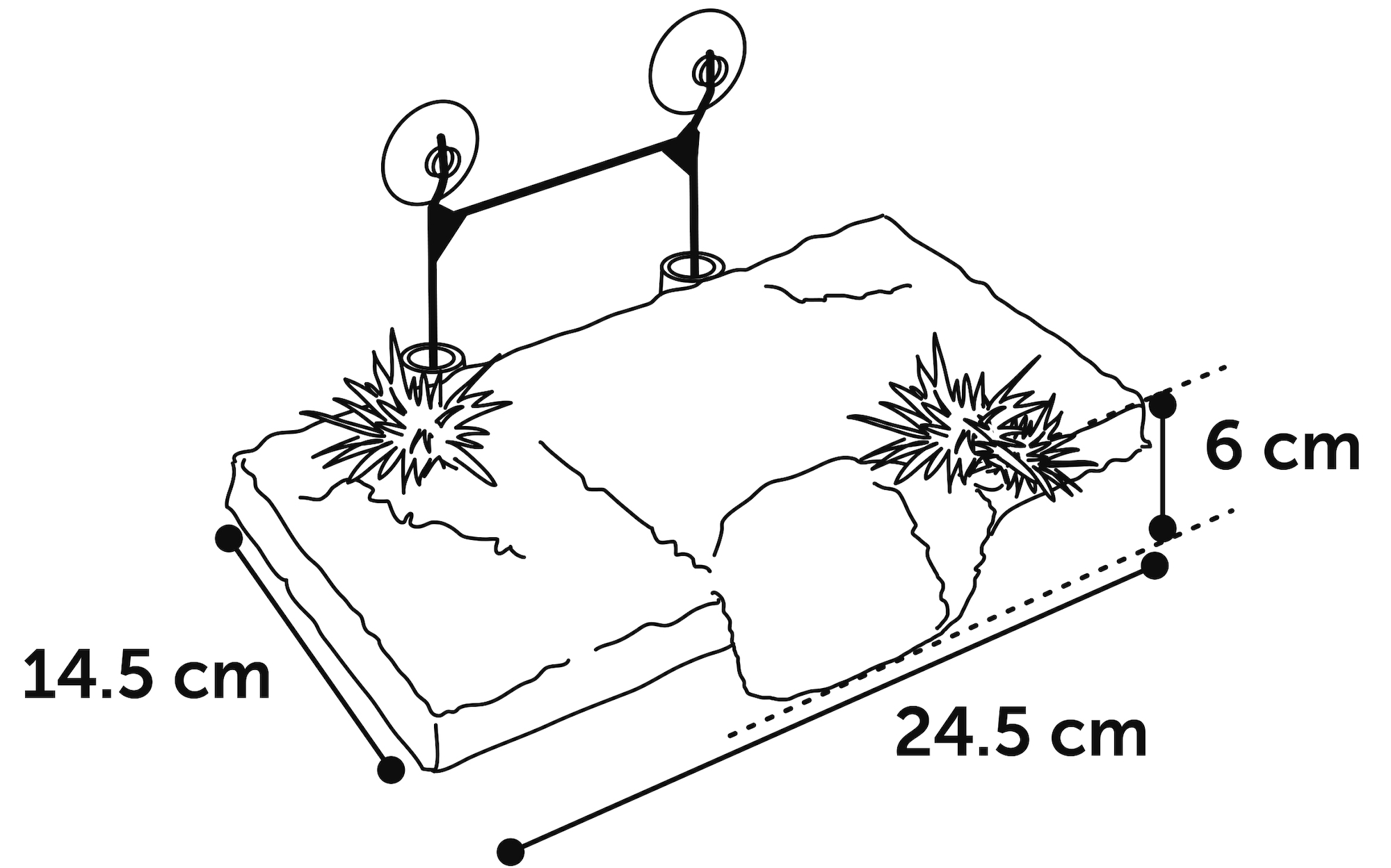 Flamingo Decoration Como Brown Island Plant