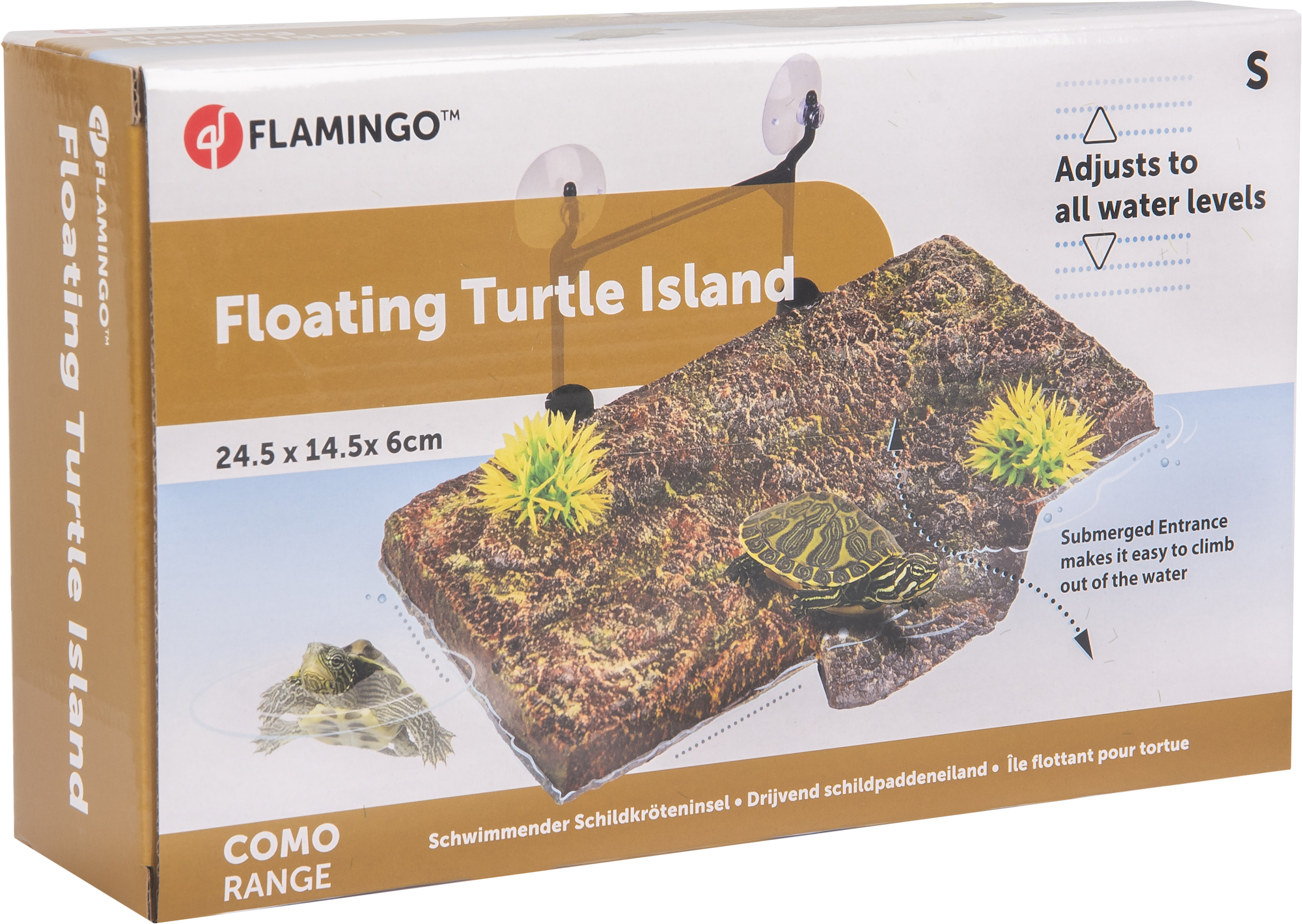 Flamingo Decoration Como Brown Island Plant