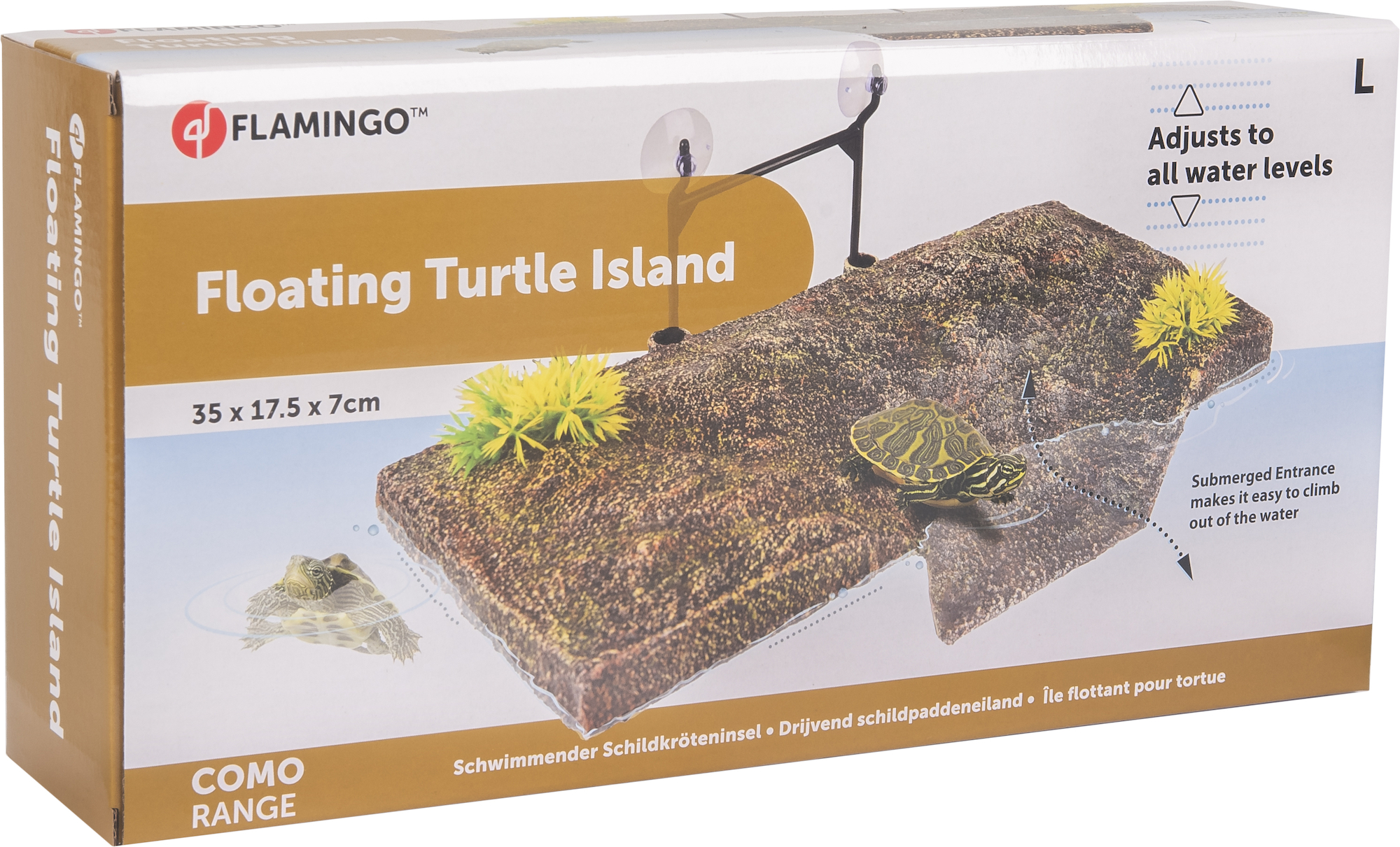 Flamingo Decoration Como Brown Island Plant